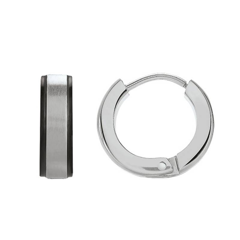 TILOS Two-Tone Steel Earrings - JH140001E - Jourdan Bijoux