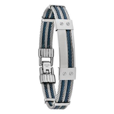Herens Cable Bracelet, Length 21 cm - MG 006 H - Jourdan Bijoux