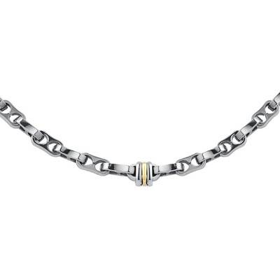 THOR Flesh-Tone Mariner Chain Necklace, 50 cm Length & 3 mm Width - FZ 165 H - Jourdan Bijoux