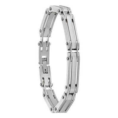 Steel EL CASTILLO Bracelet, Length 19 cm - JH110009B - Jourdan Bijoux