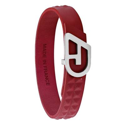 Bracelet CLOVIS, en cuir ajustable (CO 004), Longueur 19 cm - Jourdan Bijoux