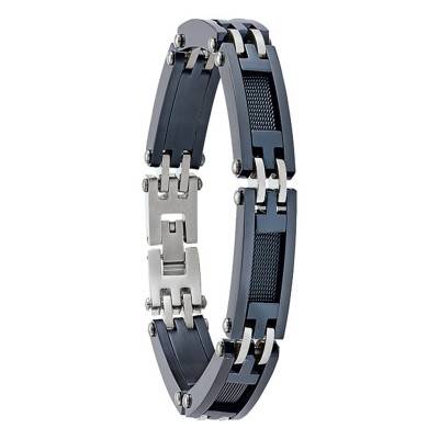 Steel Zéphir Bracelet Adjustable Length 19 cm to 21 cm - JH110021B - Jourdan Bijoux