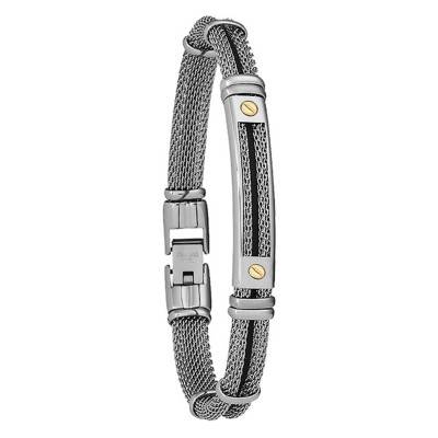 Bracelet Kristi Acier - FZ 087, Longueur 19 cm - Jourdan Bijoux