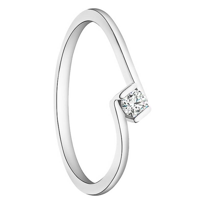 Caro 375/1000 White Gold Diamond Solitaire Ring - Juweel