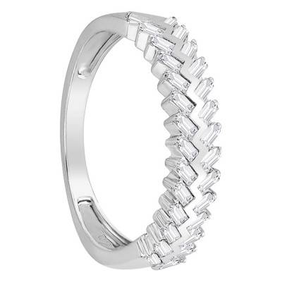 750/1000 White Gold & Diamond Standard Wedding Ring - Juweel