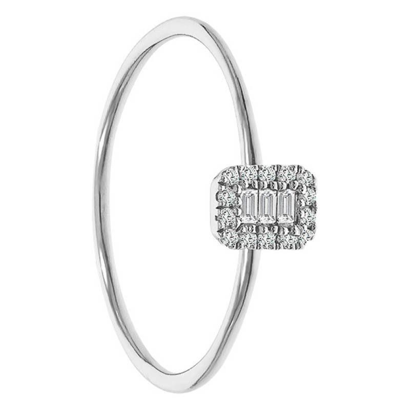 0.10ct Diamond Engagement Ring in 375 White Gold - Juweel