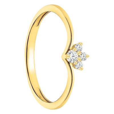Bague de fiançailles Reina Or Jaune 375 & Diamants - Juweel