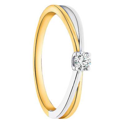 Bague Solitaire Evia 2 Ors 375 & Diamant - Juweel