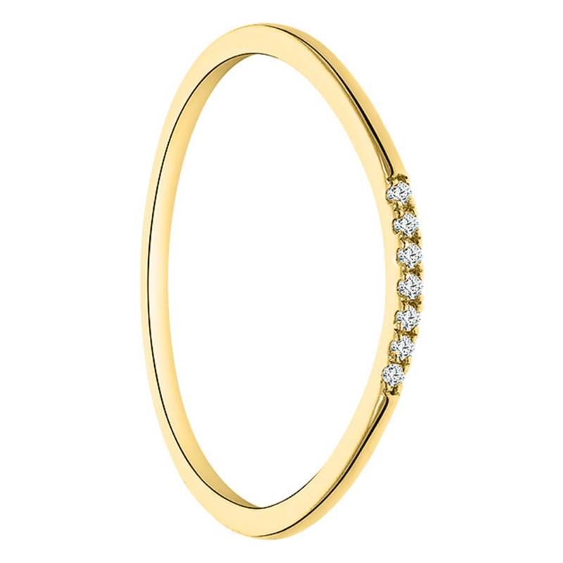 375/1000 or 750/1000 Yellow Gold Diamond Lightweight Wedding Ring - Juweel