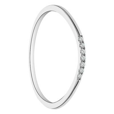 Lightweight 375 or 750 White Gold & Diamond Wedding Ring - Juweel