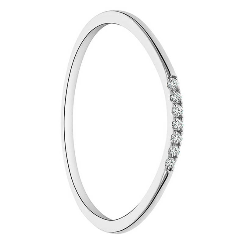 Lightweight 375 or 750 White Gold & Diamond Wedding Ring - Juweel