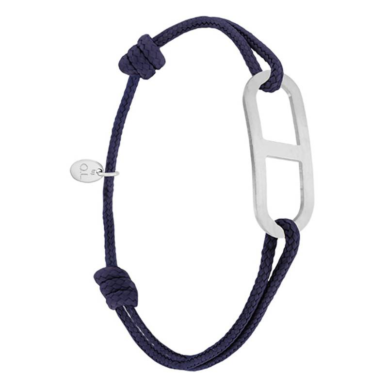 925 Silver Brushed Gaby GM Ink Bracelet, 2 mm Width - L'Avare by Olivier Lafond