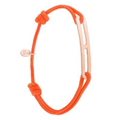 Bracelet gaby slim XL orange & vermeil rose, Largeur 2,00 mm - L'Avare by Olivier Lafond