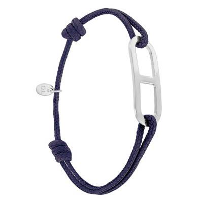 Bracelet gaby GM encre & argent, Largeur 2,00 mm - L'Avare by Olivier Lafond