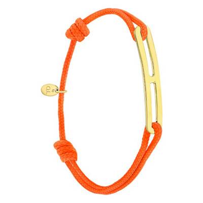Bracelet gaby slim XL orange & vermeil jaune - L'Avare by Olivier Lafond
