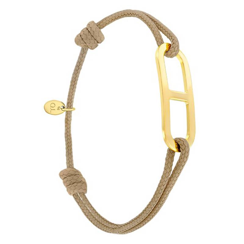 Taupe & Yellow Vermeil GM Gaby Bracelet, 2 mm Width - L'Avare by Olivier Lafond