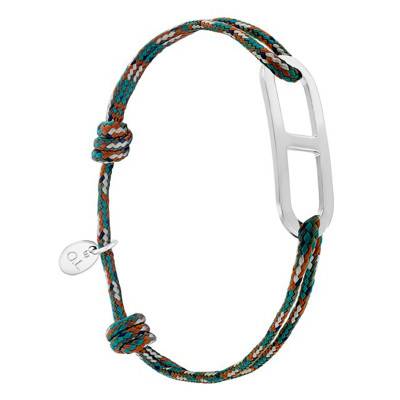 Bracelet gaby GM armée & argent, Largeur 2,00 mm - L'Avare by Olivier Lafond