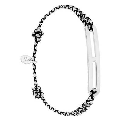 Bracelet gaby slim XL chrome & argent, Largeur 2,00 mm - L'Avare by Olivier Lafond