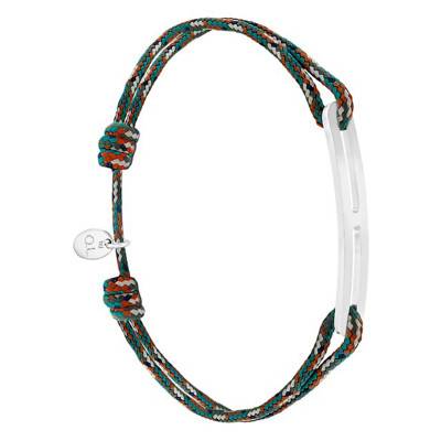 Bracelet gaby slim XL armée & argent, Largeur 2,00 mm - L'Avare by Olivier Lafond
