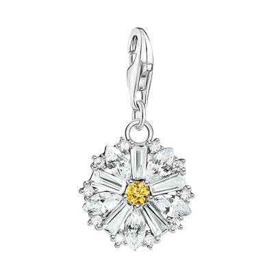 Pendentif Charm Lovely Daisy Fleur en Argent 925 & Zircones - 2212-051-14 - Thomas Sabo