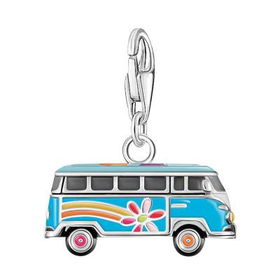 Pendentif Charm As We Visit Combi VW en Argent 925 & Émail Multicolore - 2210-664-7 - Thomas Sabo