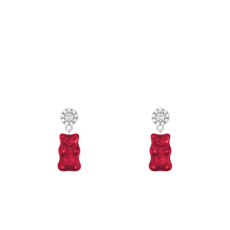 925 Silver Red Haribo Drop Earrings & White Zirconia - H2330-052-10 - Thomas Sabo