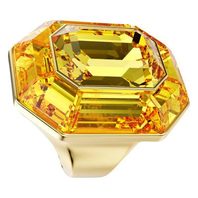 Bague Cocktail Lucent Métal Doré & Cristaux Jaunes - 5708782 - Swarovski