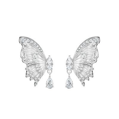 Boucles d'oreilles Butterfly Paradise Papillon en Argent 925 & Zircones Blanches - H2328-051-14 - Thomas Sabo