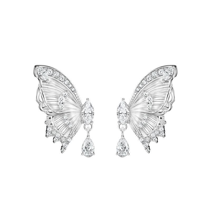 925 Silver & White Cubic Zirconia Butterfly Paradise Butterfly Earrings - H2328-051-14 - Thomas Sabo