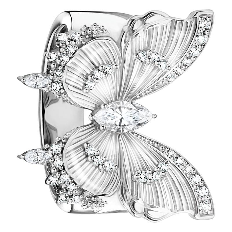 925 Sterling Silver & White Cubic Zirconia Butterfly Paradise Ring - TR2495-051-14 - Thomas Sabo