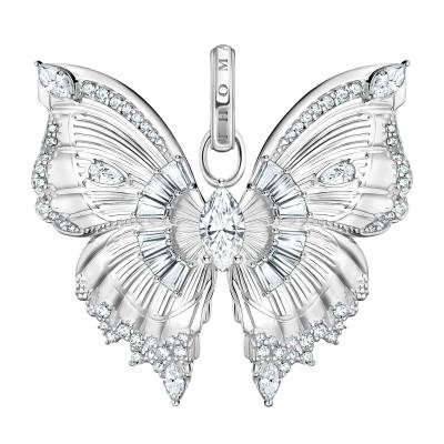 925 Silver Butterfly Paradise Butterfly Pendant & White Zirconia - PE984-051-14 - Thomas Sabo