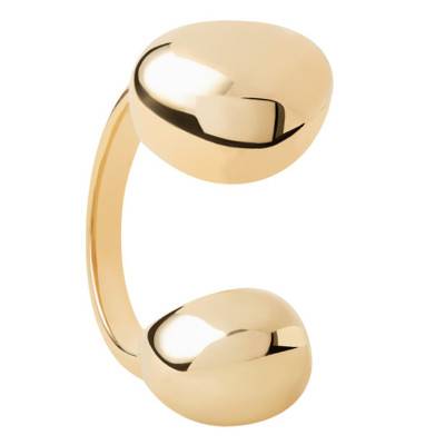 Bague Ouverte Gravity en Argent Doré - AN01-D38-08 - Pdpaola