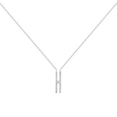 925 Silver & Diamond "Harmonie" Necklace, Length 42 cm to 45 cm - La Garçonne Diamant