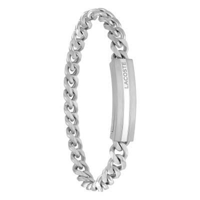 Bracelet Aventurer Plaque en Acier - 2040091, Longueur 19 cm - Lacoste