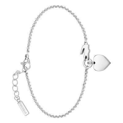 Steel Love My Croc Bracelet, 16.5 cm to 19 cm - 2040027 - Lacoste