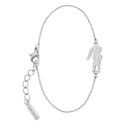 Lacoste Steel Crocodile Bracelet, 16.5 cm to 19 cm - Lacoste