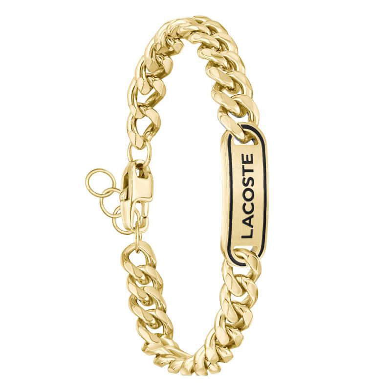Gold-Tone Steel Curb Chain District Bracelet, 19 cm - 2040225 - Lacoste