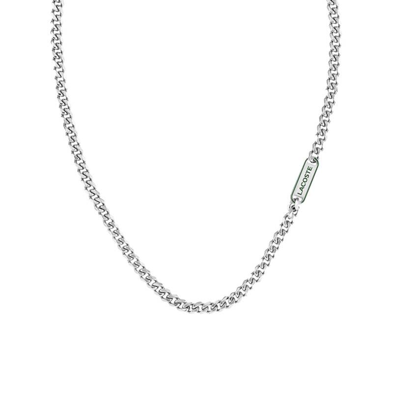 Steel District Curb Chain Necklace, Length 61 cm - 2040208 - Lacoste