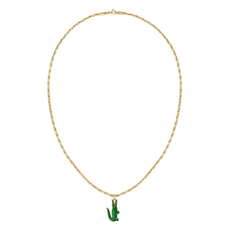 Gold-Tone Steel Arthor Crocodile Necklace, 55 cm - 2040229 - Lacoste