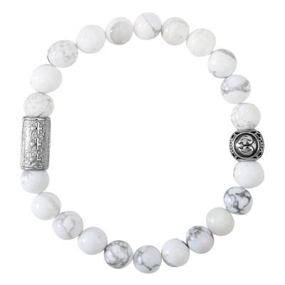 Howlite Gemini Bracelet, Length 19.5 cm or 20.5 cm - Lauren Steven