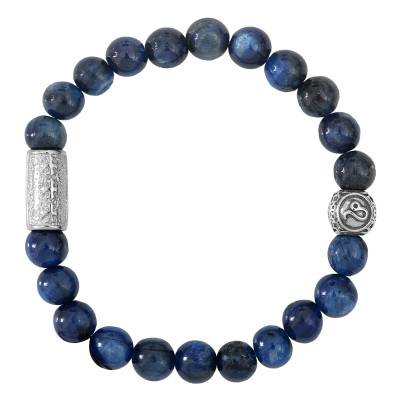 Steel & Kyanite Bracelet - Lauren Steven