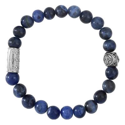 African Sodalite Sagittarius Bracelet, Length 19.5 cm or 20.5 cm - Lauren Steven