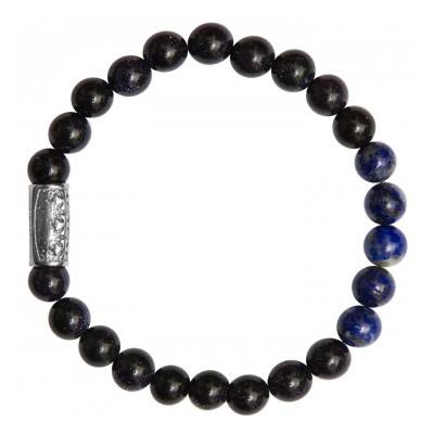 Bracelet Pierre de Sable Bleu et Lapiz Lazuli - Lauren Steven