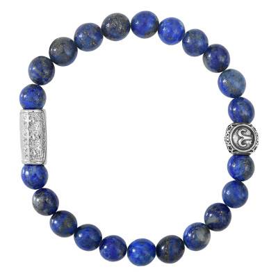 Bracelet Taureau Lapis Lazuli, Longueur 19,5 cm ou 20,5 cm - Lauren Steven