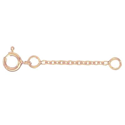 Extension de chaîne, Or Rose 750, Longueur 5 cm, Largeur 1,00 à 2,00 mm - Les Essentiels