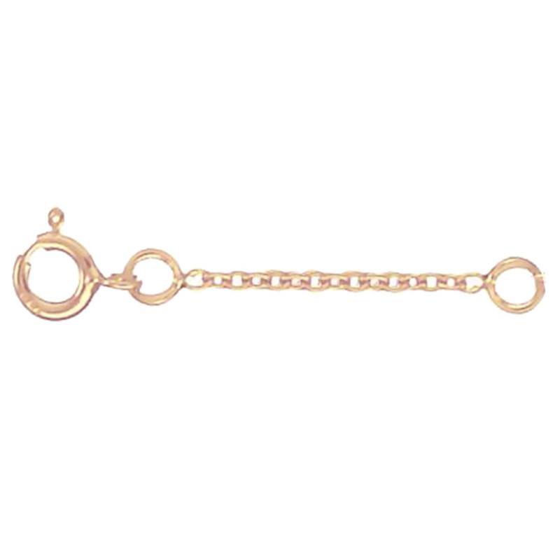 750/1000 Rose Gold Chain Extender, Length 5 cm, Width 1 mm to 2 mm - Les Essentiels