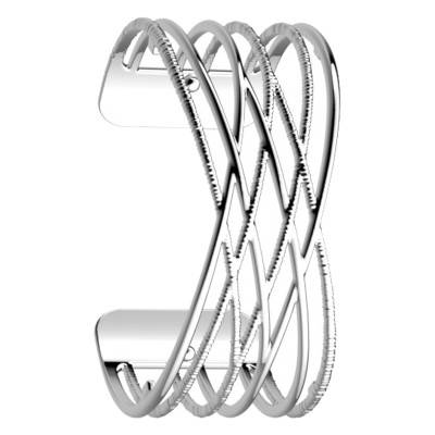 Silver Bronzette Cuff, 25 mm - Les Georgettes
