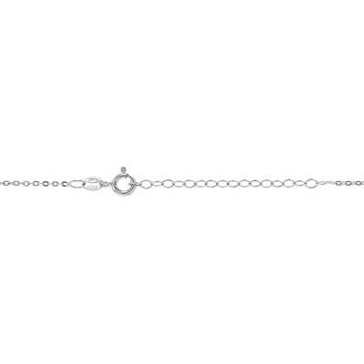 Collier Fleur Argent, Longueur 40 cm ajustable - Les Petites Lucioles