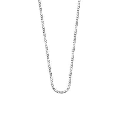 Collier Maille Gourmette Lotus Silver en Argent 925, Longueur 42 cm à 45 cm- LP3289-1/1 - Lotus