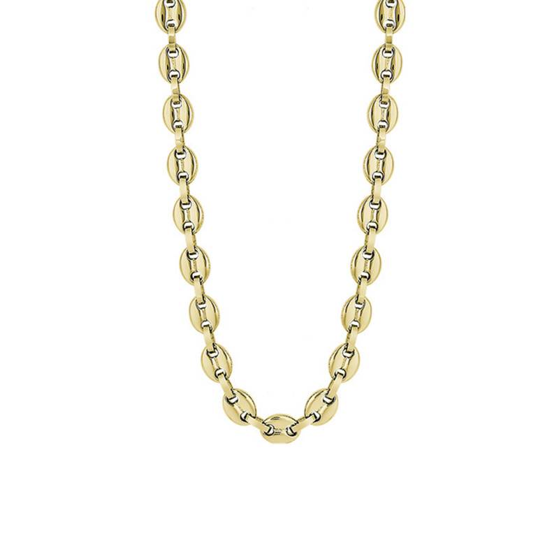 Lotus Style Urban Man Gold Steel Coffee Bean Chain, Length 55 cm, Width 9 mm - LS2140-1/2 - Lotus